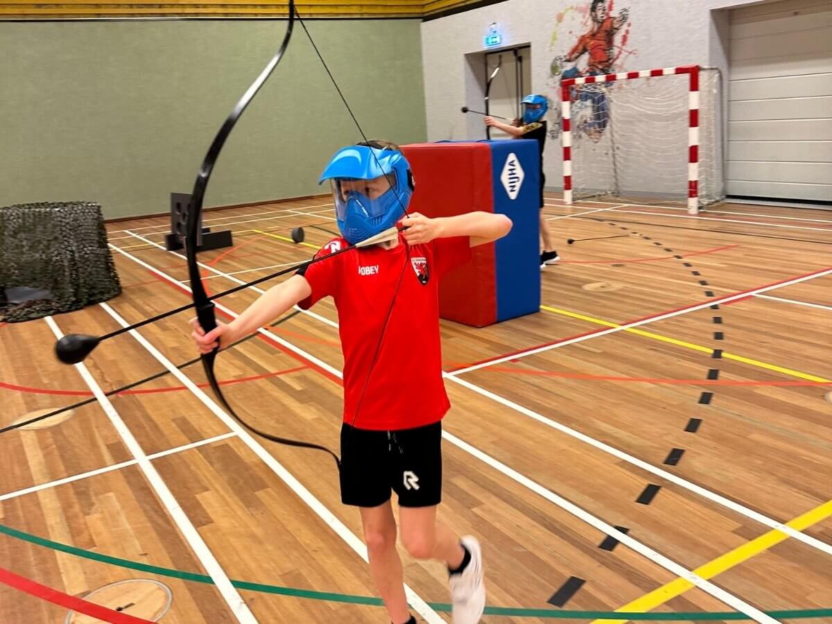 Archery tag teamuitje Activiteit met pijl en boog schieten in het Westland