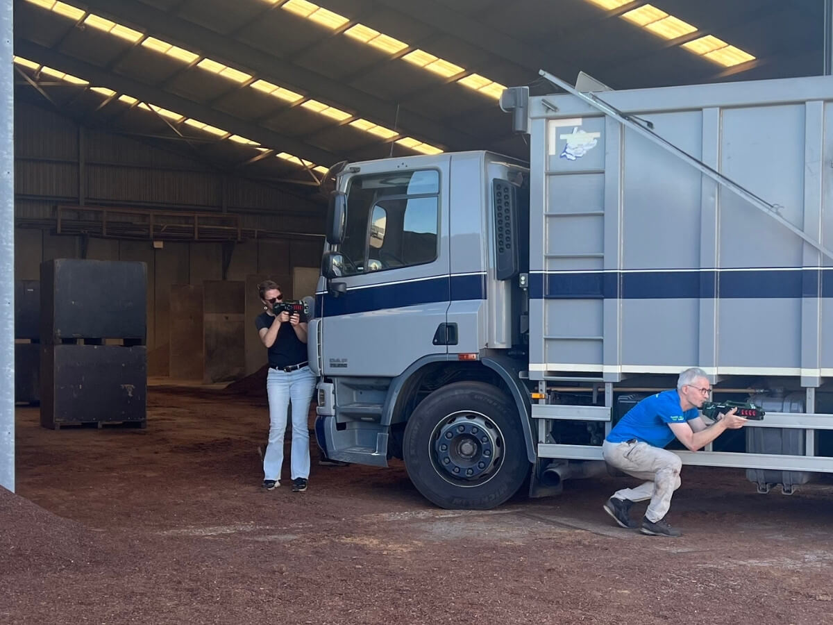 Bedrijfsuitje op eigen locatie Bedrijfsuitje met heel het team lasergamen