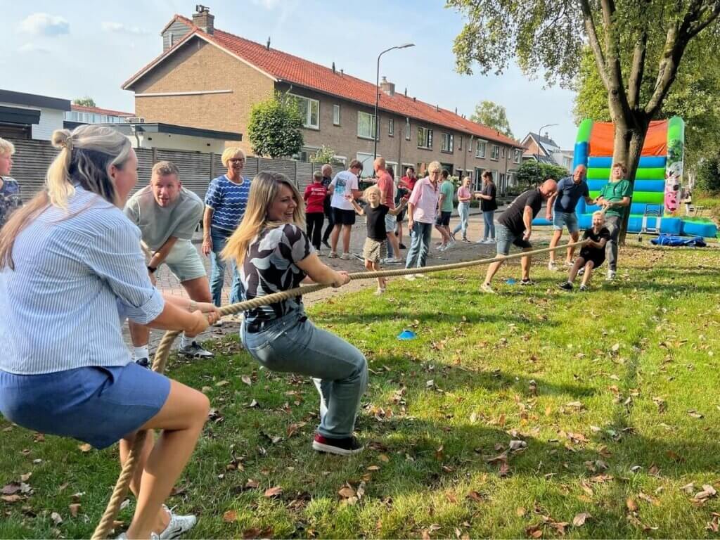 Spelletjes en activiteiten tijdens burendag