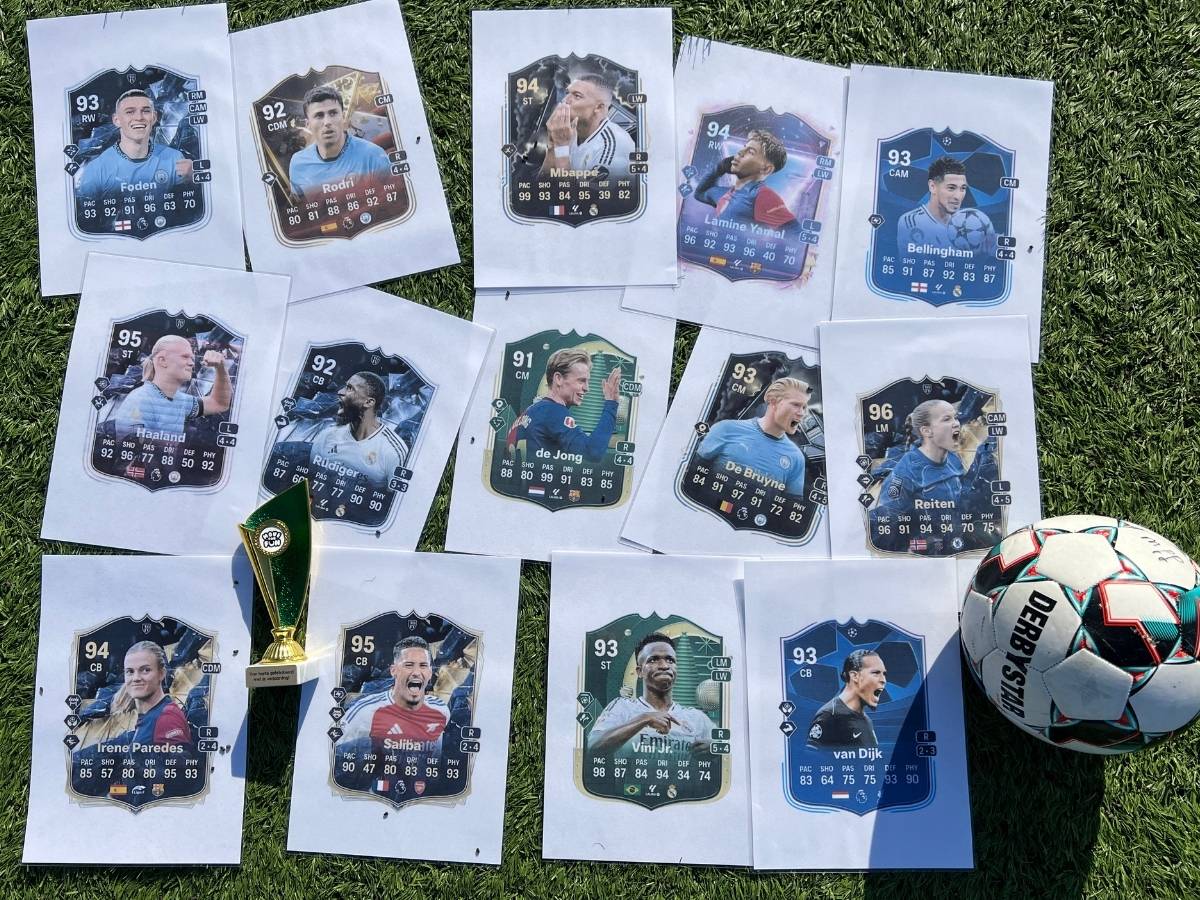 Kaarten van het fc 25 kinderfeestje Fifa kinderfeestje bij Move For Fun