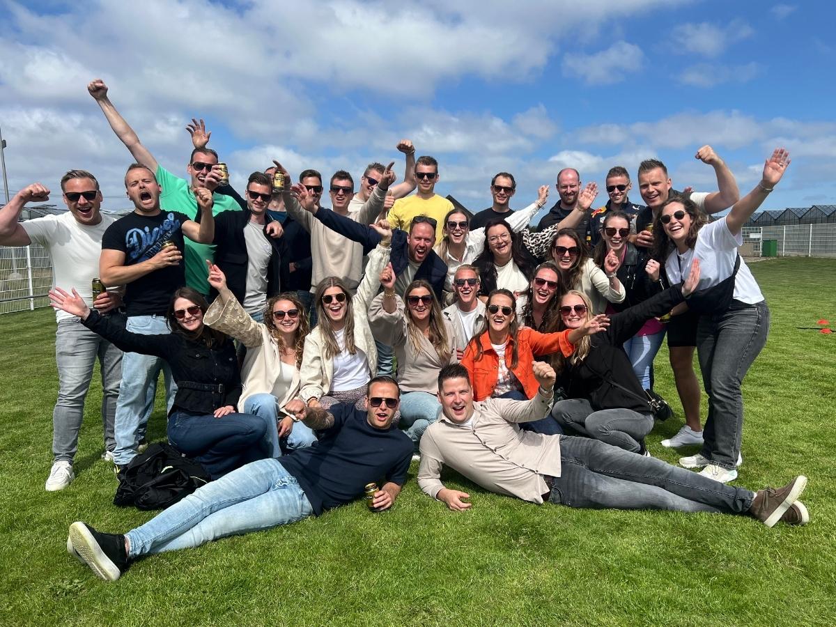 Teamuitje in het Westland Blije mensen tijdens het teamuitje van Move For Fun
